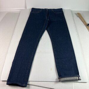 Jake Austin Jeans Men's 35x30* Dark Blue Faded Selvedge Stretch Denim Tag 36